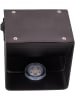 näve Ledwandlamp op accu "Cube" zwart - (B)10 x (H)8 x (D)10 cm