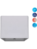 näve Ledwandlamp op accu "Cube" wit - (B)10 x (H)8 x (D)10 cm