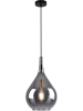 näve Pendellamp "Gota" grijs - (H)150 x Ø 25 cm