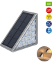 näve 2er-Set: Solar-Treppenleuchten "Scala" in Grau - (B)5,2 x (H)11 x (T)6,2 cm
