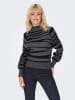ONLY Pullover "Frida" in Anthrazit/ Schwarz