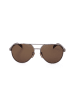 David Beckham Herren-Sonnenbrille in Silber/ Hellbraun