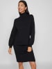 Vila Strickkleid in Schwarz