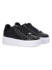 Liu Jo Leder-Sneakers in Schwarz