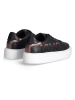Liu Jo Leder-Sneakers in Schwarz
