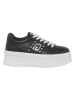 Liu Jo Leder-Sneakers in Schwarz