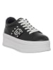 Liu Jo Leder-Sneakers in Schwarz