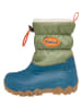Playshoes Winterstiefel in Blau/ Khaki