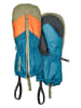 Playshoes Funktionsfäustlinge in Blau/ Orange/ Khaki