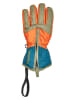 Playshoes Fingerhandschuhe in Blau/ Orange/ Khaki