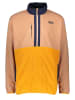 PICTURE Fleece trui "Mathew" lichtbruin/geel