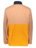 PICTURE Fleece trui "Mathew" lichtbruin/geel