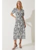 Happiness Istanbul Jurk wit/zwart