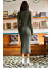 Olalook Strickkleid in Khaki