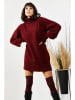 Olalook Strickkleid in Bordeaux