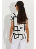 Cool and sexy Shirt wit/zwart