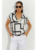 Cool and sexy Shirt wit/zwart