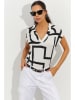 Cool and sexy Shirt wit/zwart