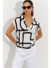 Cool and sexy Shirt wit/zwart