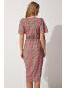 Hapiness Istanbul Jurk roze/oranje/turquoise