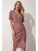 Hapiness Istanbul Jurk roze/oranje/turquoise
