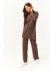 Olalook 2-delige outfit donkerbruin