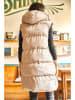 Olalook Wende-Longweste in Schwarz/ Beige