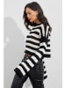 Cool and sexy Sweter w kolorze czarno-białym