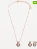 U.S. Polo Assn. 2tlg. Schmuckset: Rosévergold. Halskette und Ohrstecker