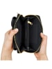 ATELIERS SAINT GERMAIN Leder-Handytasche in Schwarz - (B)15 x (H)8 x (T)2 cm