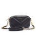 ATELIERS SAINT GERMAIN Leder-Umhängetasche in Schwarz - (B)19 x (H)11 x (T)4 cm