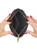 ATELIERS SAINT GERMAIN Leder-Umhängetasche in Schwarz - (B)19 x (H)11 x (T)4 cm
