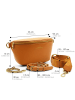 ATELIERS SAINT GERMAIN Leren borstbuidel lichtbruin - (B)26 x (H)15 x (D)9 cm