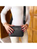 ATELIERS SAINT GERMAIN Leder-Umhängetasche in Schwarz - (B)21 x (H)14 x (T)6 cm