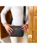ATELIERS SAINT GERMAIN Leder-Umhängetasche in Schwarz - (B)21 x (H)14 x (T)6 cm