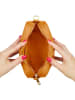 ATELIERS SAINT GERMAIN Leder-Umhängetasche in Hellbraun - (B)21 x (H)14 x (T)6 cm