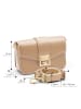 ATELIERS SAINT GERMAIN Leren schoudertas beige - (B)20 x (H)13 x (D)5 cm