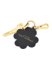 ATELIERS SAINT GERMAIN Leder-Schlüsselanhänger in Schwarz - (L)12 cm
