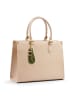 ATELIERS SAINT GERMAIN Skórzany brelok w kolorze khaki do kluczy - dł. 14 cm