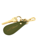 ATELIERS SAINT GERMAIN Skórzany brelok w kolorze khaki do kluczy - dł. 14 cm