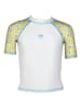Arena Badeshirt in Weiß/ Gelb