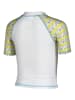 Arena Badeshirt in Weiß/ Gelb