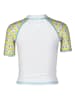 Arena Badeshirt in Weiß/ Gelb