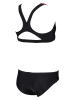 Arena Bikini in Schwarz/ Beere