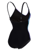 Arena Shape-Badeanzug in Schwarz/ Lila