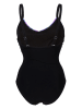 Arena Shape-badpak zwart/paars