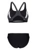 Arena Bikini in Schwarz/ Anthrazit