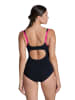 Arena Shape-Badeanzug in Schwarz/ Pink