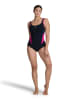 Arena Shape-Badeanzug in Schwarz/ Pink