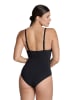 Arena Shape-Badeanzug in Schwarz/ Pink
